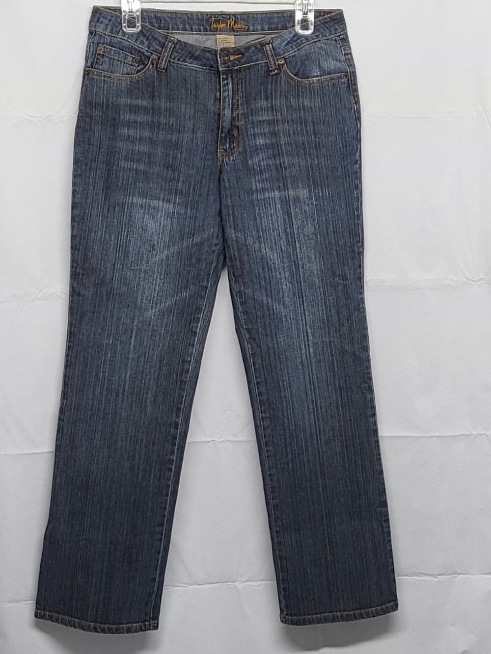 Vintage Y2K Womens Jeans Taylor Marcs Size 6 Relaxed Straight Leg Stretch 31 X30